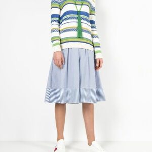 Maxmara Blue Striped sweater dress